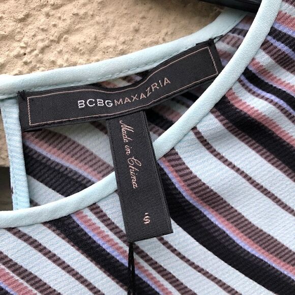 BCBGMAXAZRIA Cheri Blouse Haze Combo size S - Picture 3 of 5